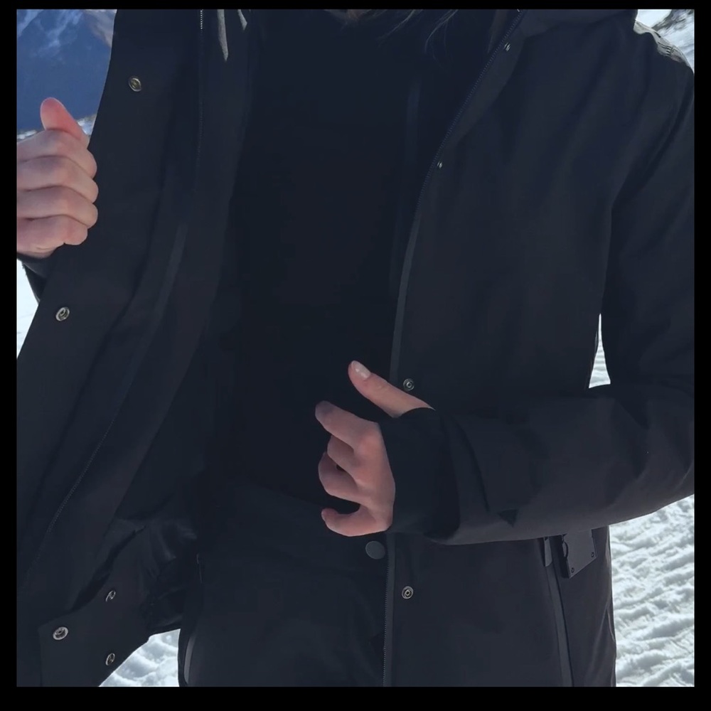 Zara Black Ski Jacket NWT Goldbergh style - Picture 11 of 16